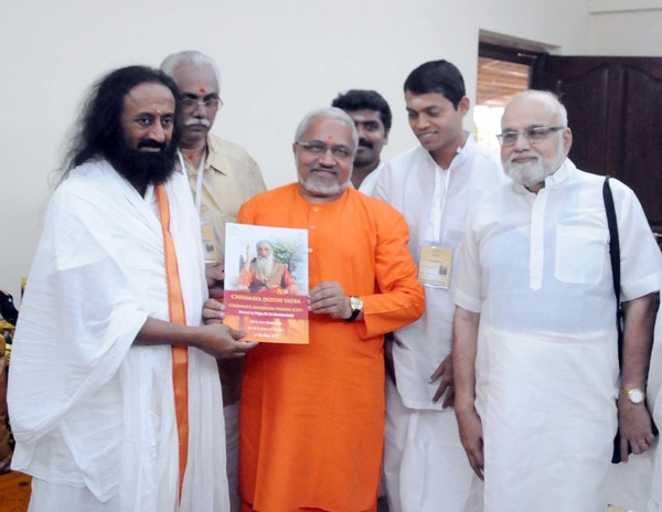 Cbcc Team Meet Mata Amritanandamayee Sri Sri Ravishankar Sri sri spoke on the following topics in bangalore ashram on 17th october. chinmaya mission