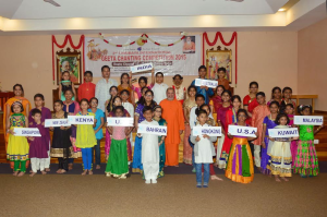 Pujya Guruji with  all participants