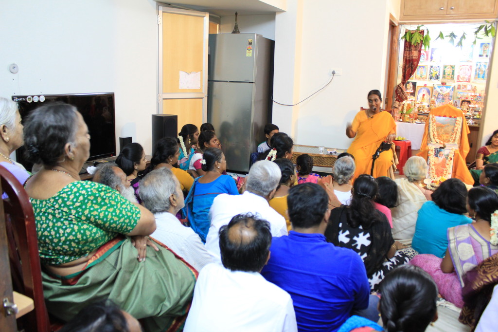 Devotees in Satsang