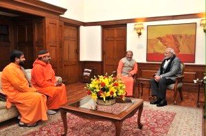 Pujya Guruji meets Honourable Prime Minister, Shri Narendra Modiji