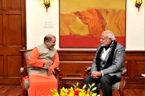 Pujya Guruji meets Honourable Prime Minister, Shri Narendra Modiji